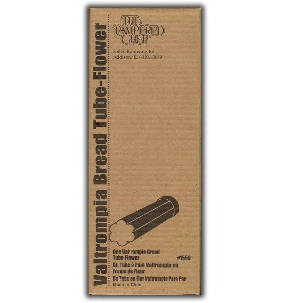 The Pampered Chef Valtrompia Decorative Bread Baking Tube in Flower #1550